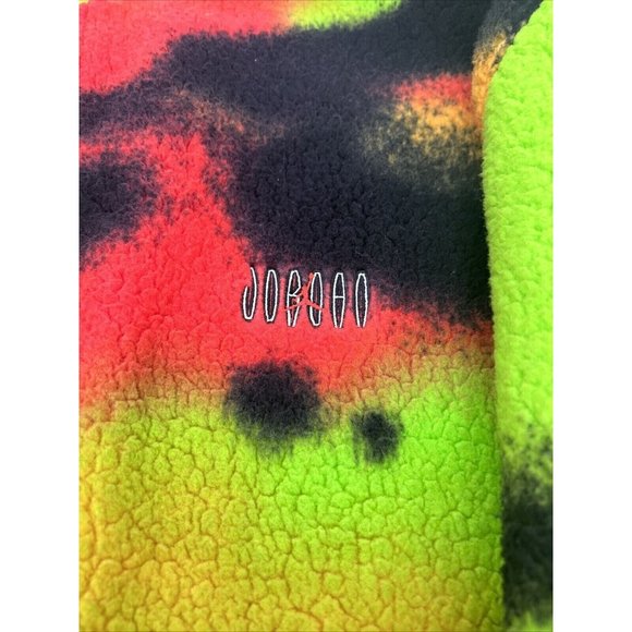 Nike Air Jordan Flight MVP Infrared Heat AOP Deep Pile Fleece DV1611-612 SZ 2XL - Picture 13 of 16